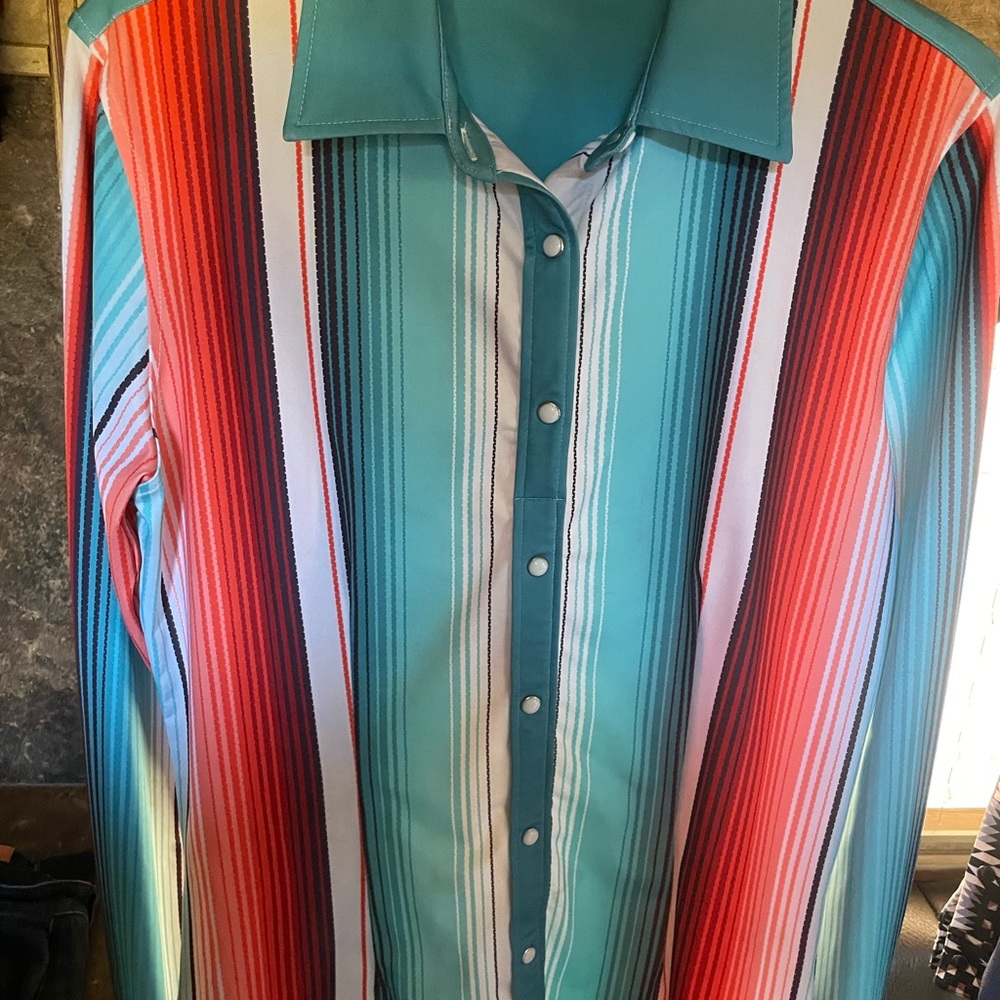 Ranch dressn medium serape shirt